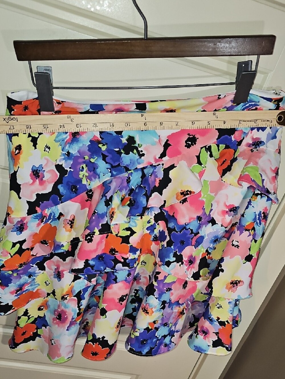 Lauren Ralph Lauren Multicolor Floral Tiered Skirt - Picture 7 of 7